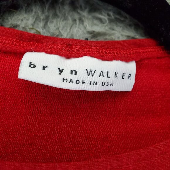 Bryn Walker Sweater Women’s Size Large Red Oversized Loose Fit 3/4 Sleeve Pullov - Picture 2 of 10